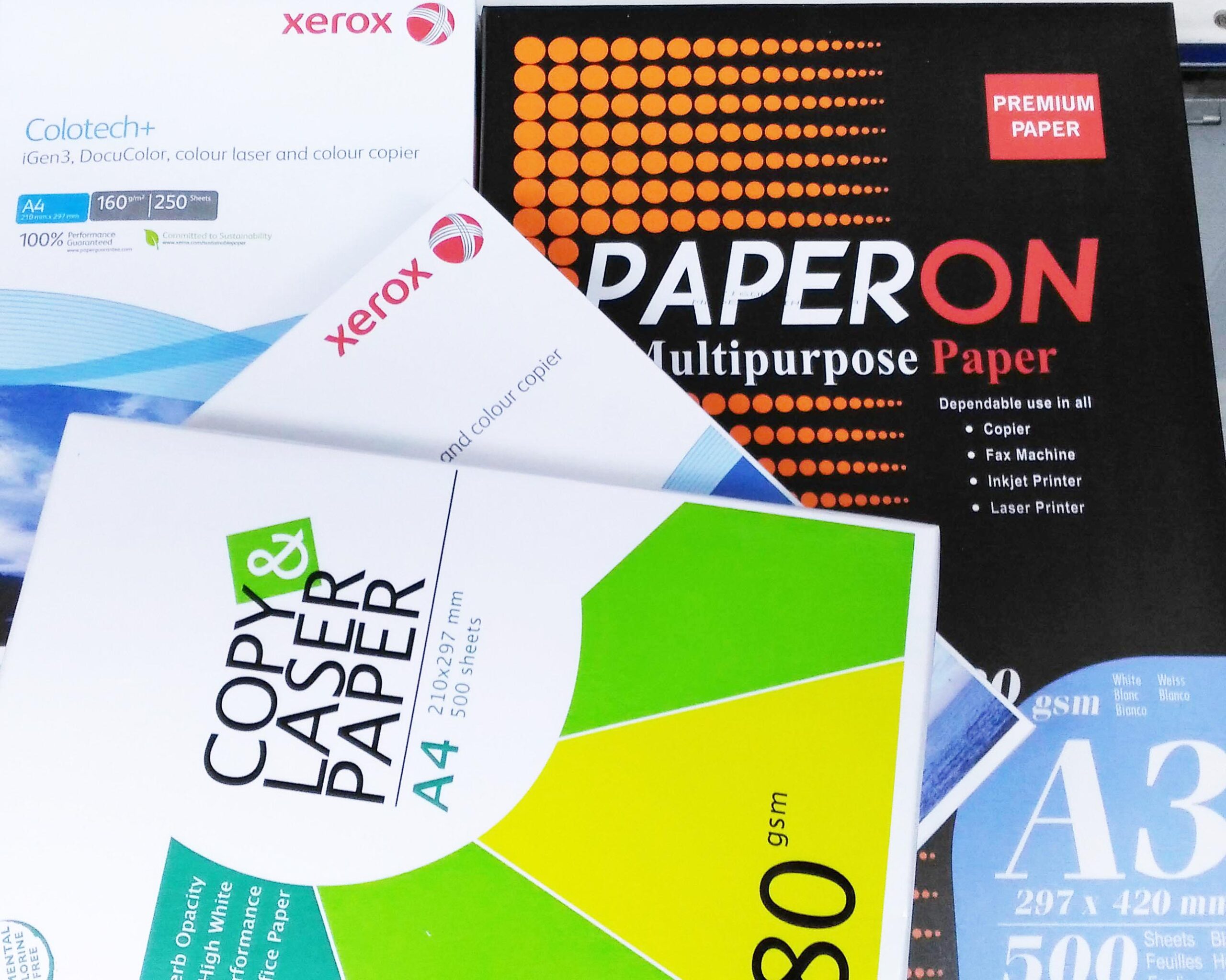 xerox paper on kağıt